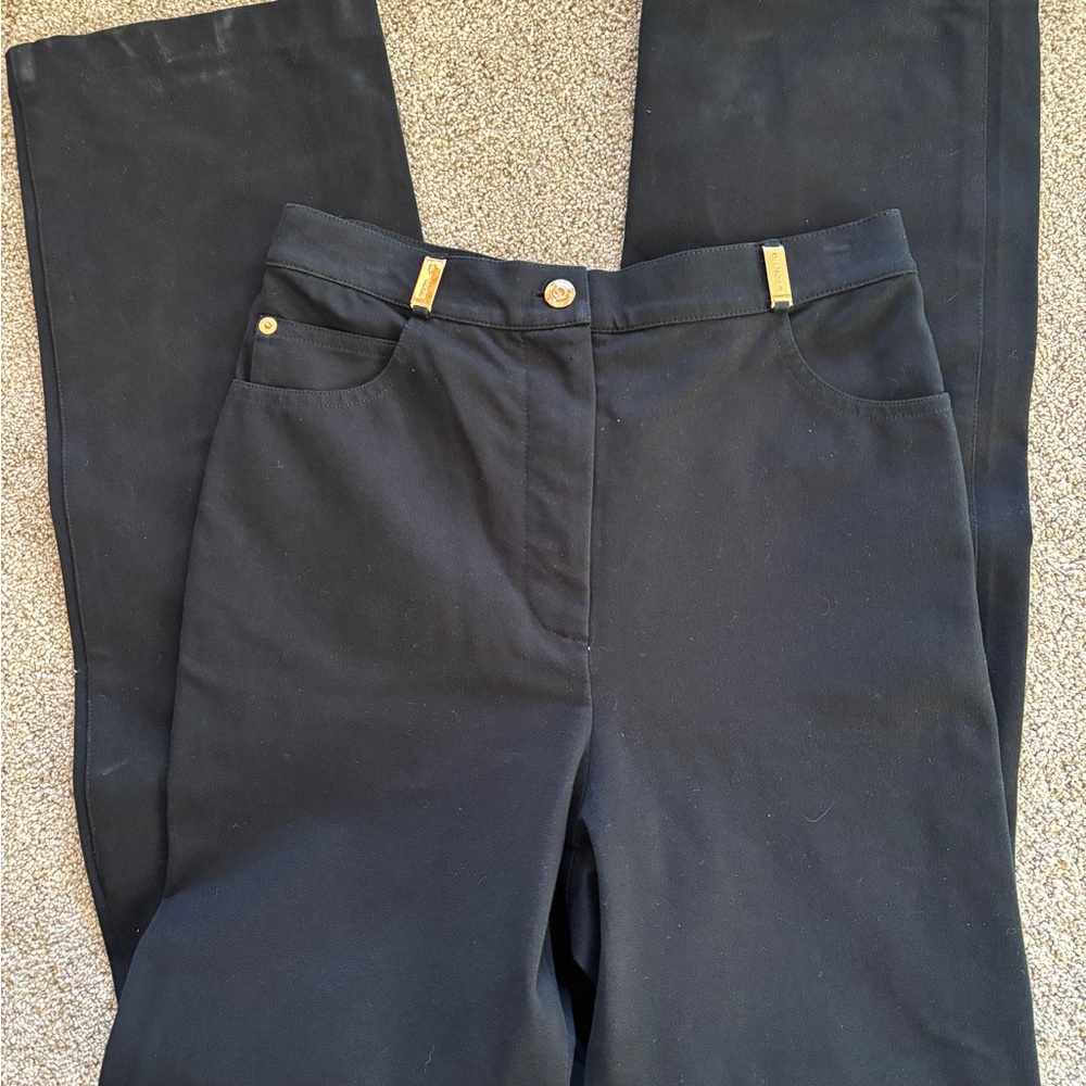 Pre-Owned St. John Sport Pants with Gold Accents Size 10